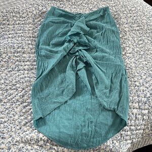 Abercrombie Teal Ruched Skirt